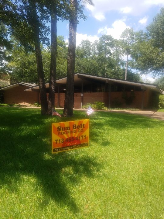 Jobsite new roof in Piney Point, July 2020